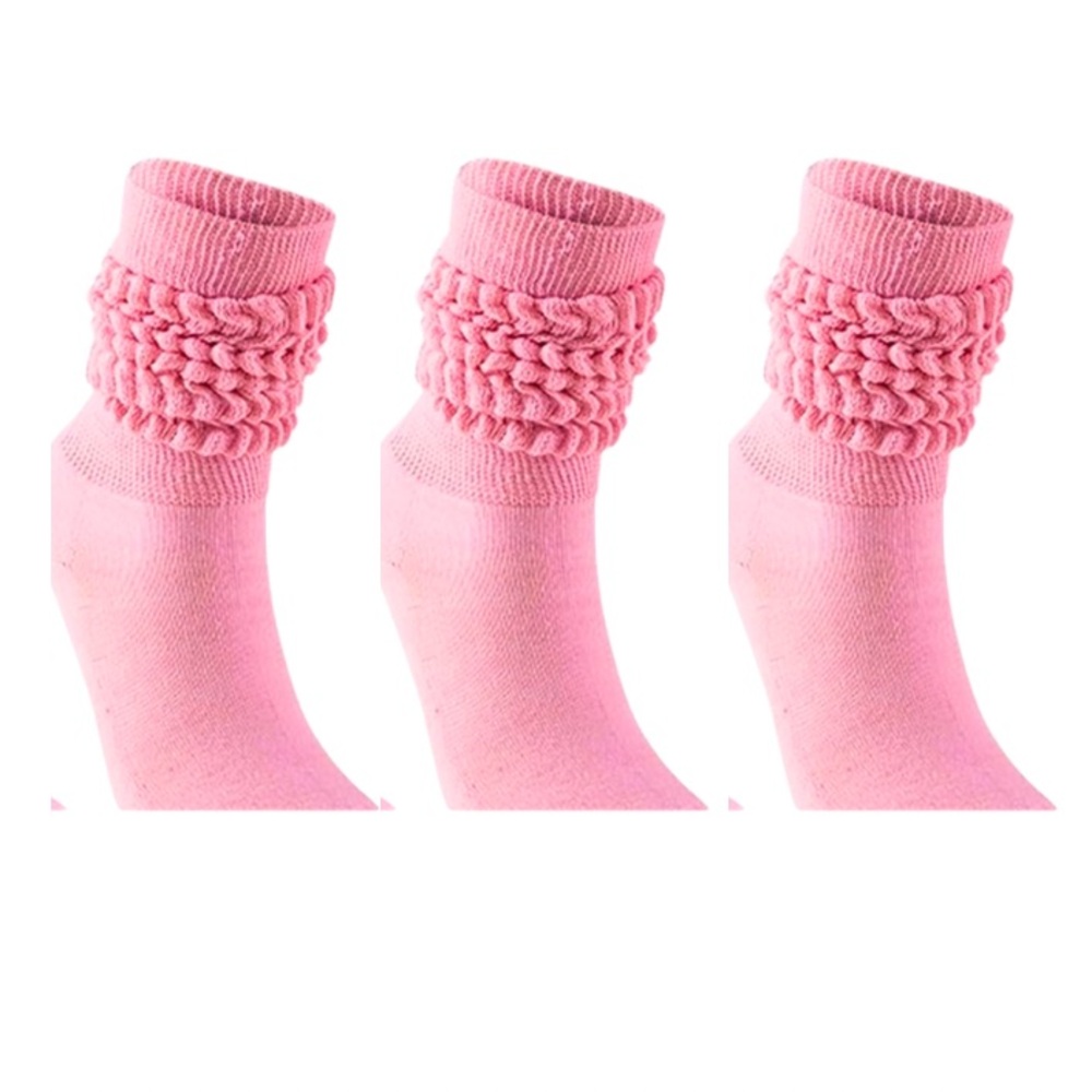 Bundle 3/$25 NEW Thick Slouch Cotton Knee High Scrunch Sock
